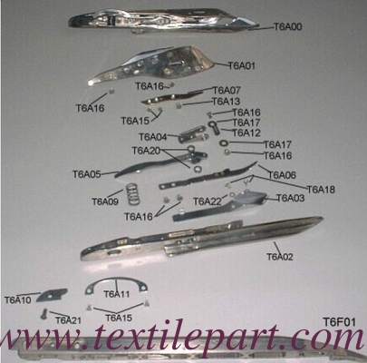 TP600 Части PBO13640, PBP38999, PBS74789, PBO13609, PBQ33883, PBP63671 корпус захватчика